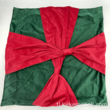 Christmas pandekorasyon bow square unan cover